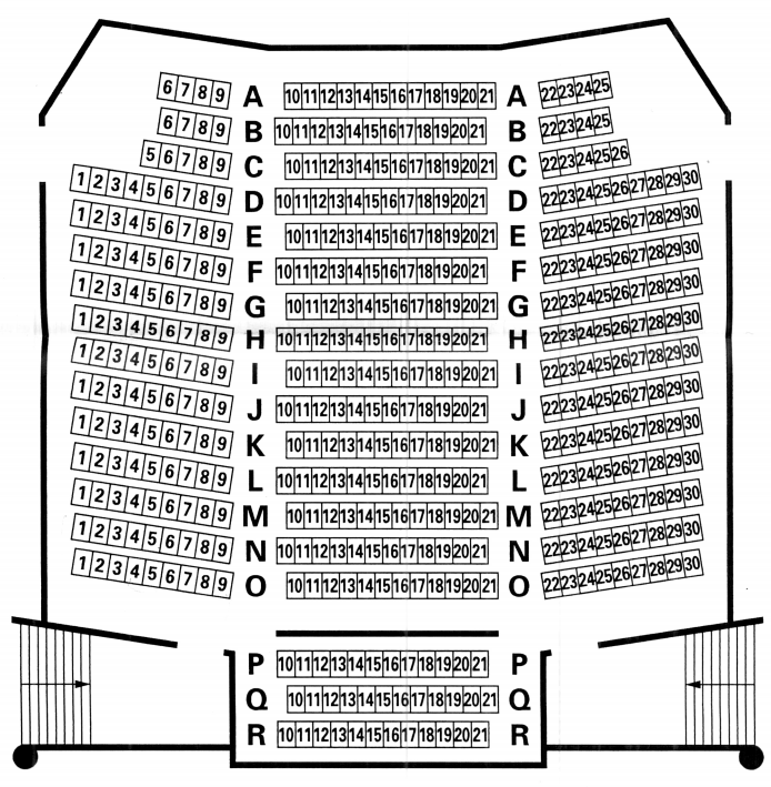 美深町文化会館COM100文化ホールの座席表・座席図