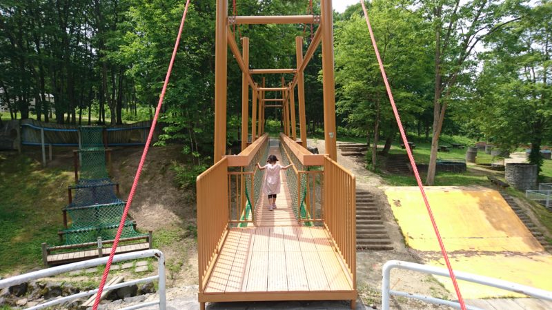 2016年に新たにリニューアルした吊橋