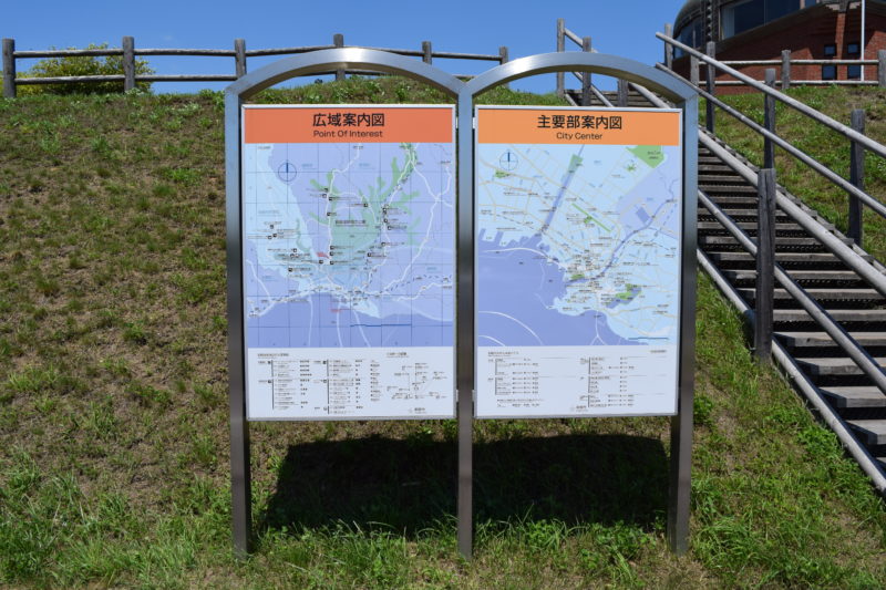 釧路湿原展望台がある釧路エリアの広域案内図と主要部案内図