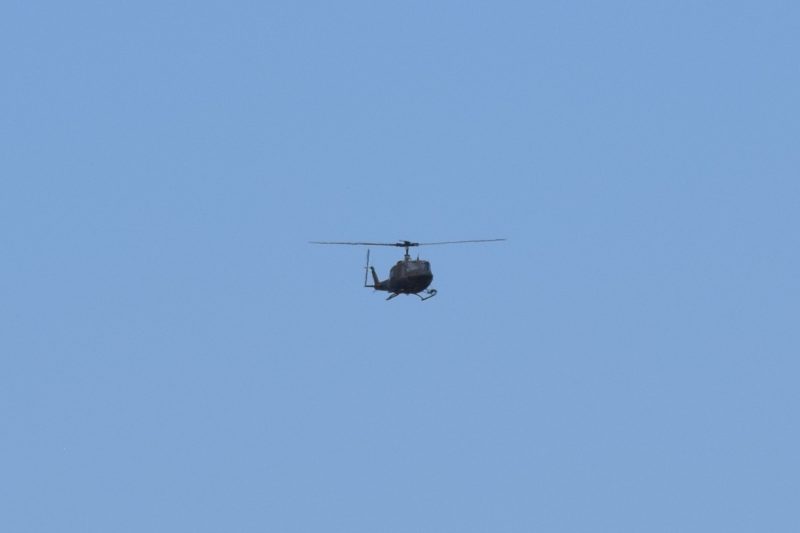 陸上自衛隊丘珠駐屯地の自衛隊ヘリ