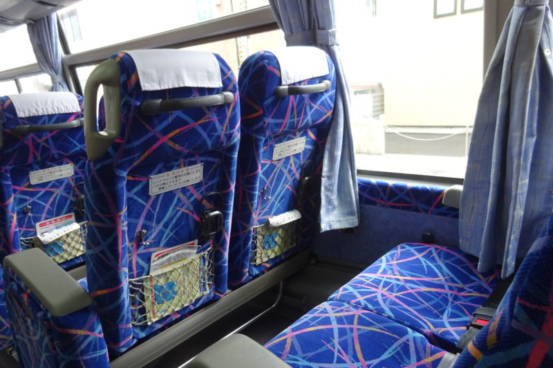 新千歳空港連絡バス(北海道中央バス)の座席