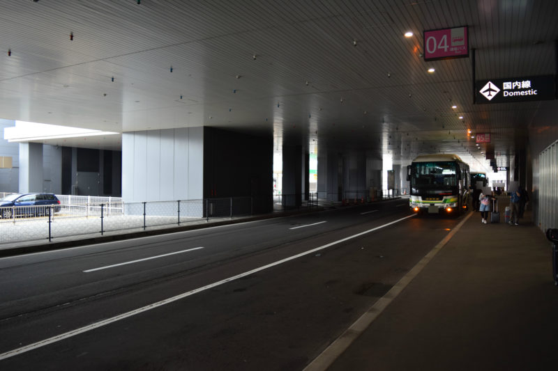 新千歳空港国内線ターミナルにある新千歳空港連絡バス降り場