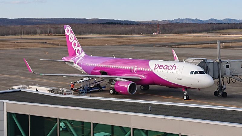 釧路空港と大阪関西空港を結ぶPeach(ピーチ)