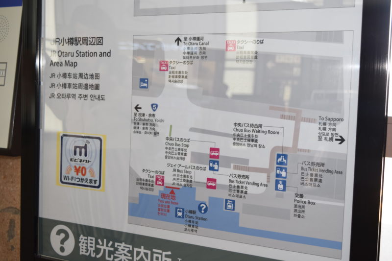 小樽駅周辺案内図