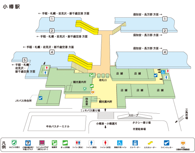 小樽駅構内地図