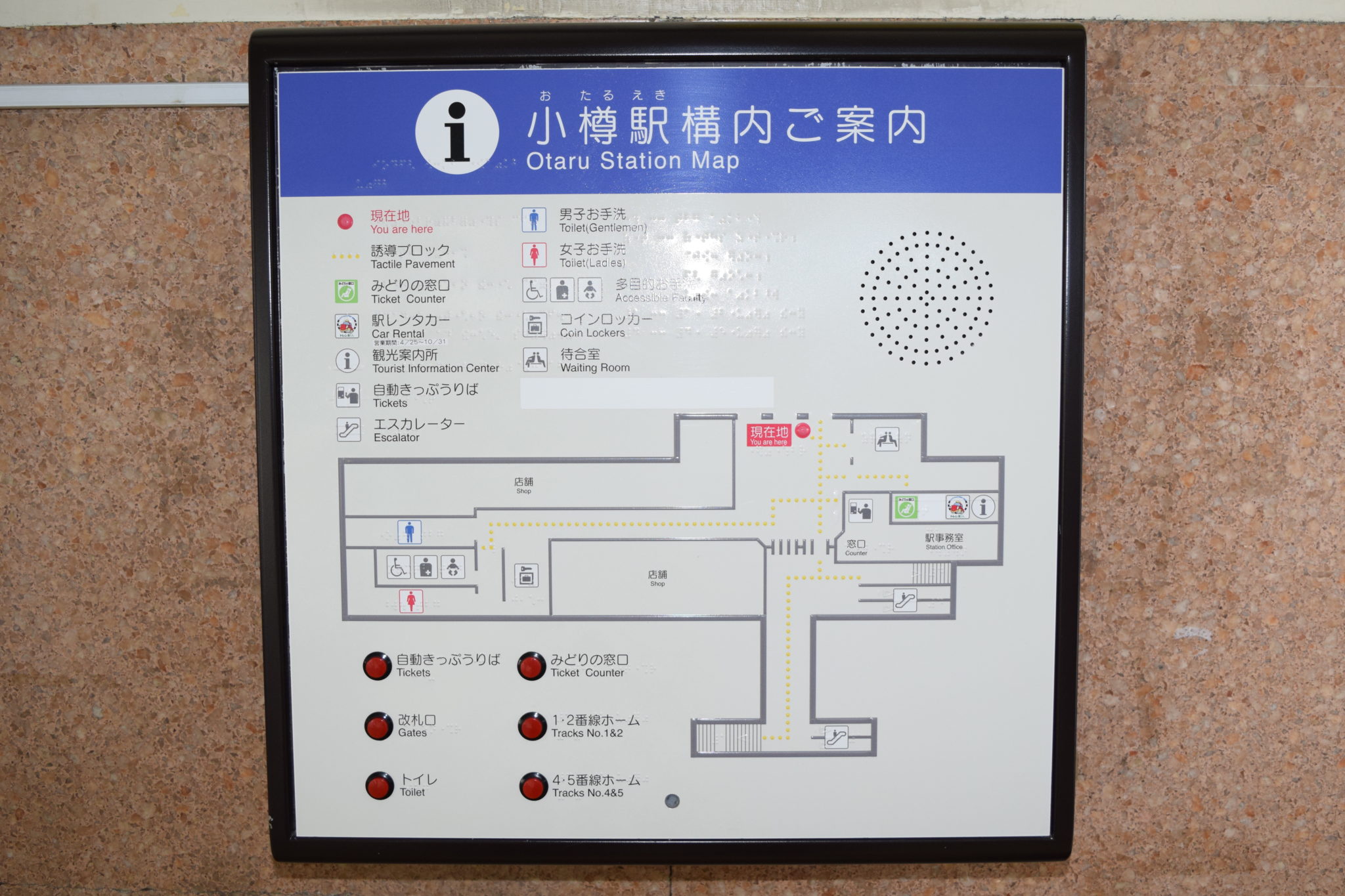 JR小樽駅の周辺地図・構内図 | 得北